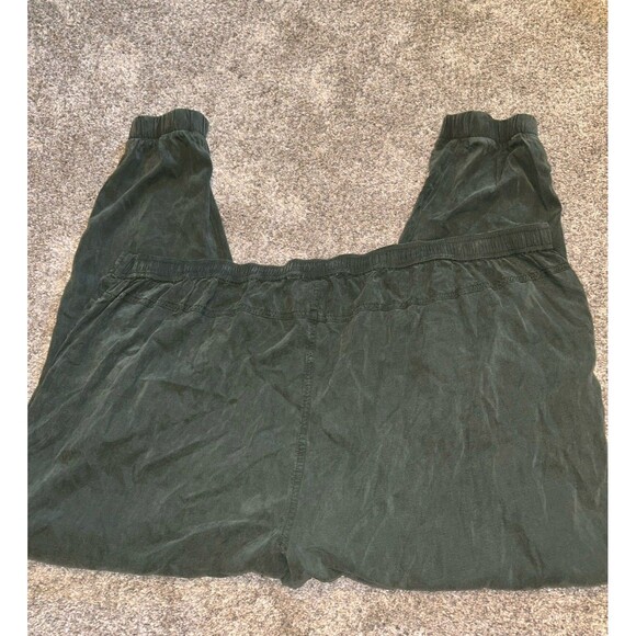 Side Stitch Womens 3x Plus Green Lyocell Joggers‎ Pants Cropped - Picture 5 of 6